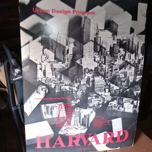 Vintage Harvard "urban design program" poster
